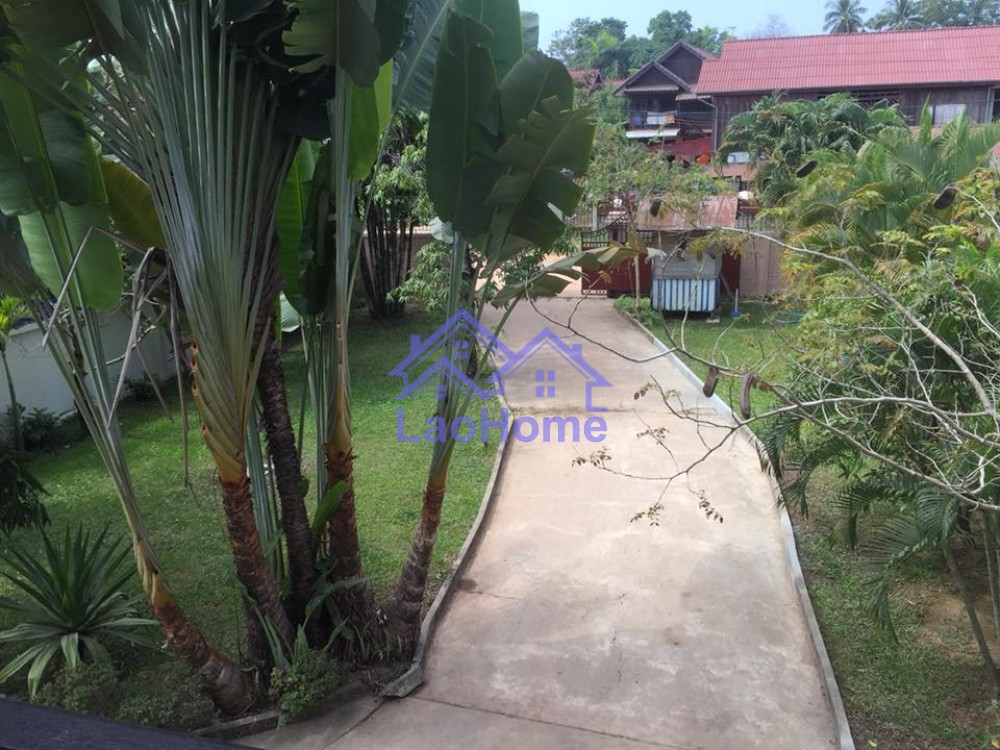 ID: 1037 - House for rent lao style and large garden