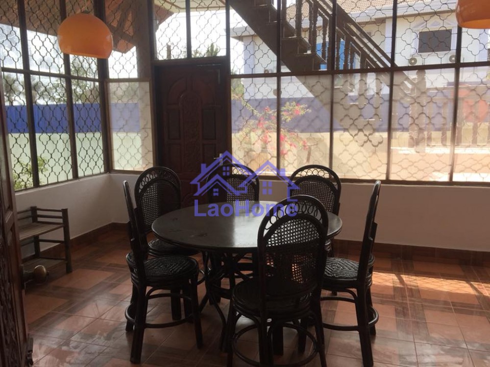 ID: 1037 - House for rent lao style and large garden