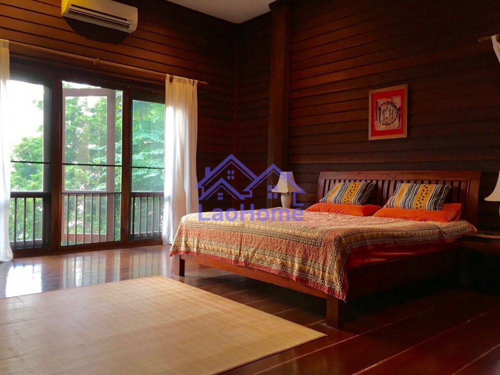 ID: 1058 - House for rent lao style with garden