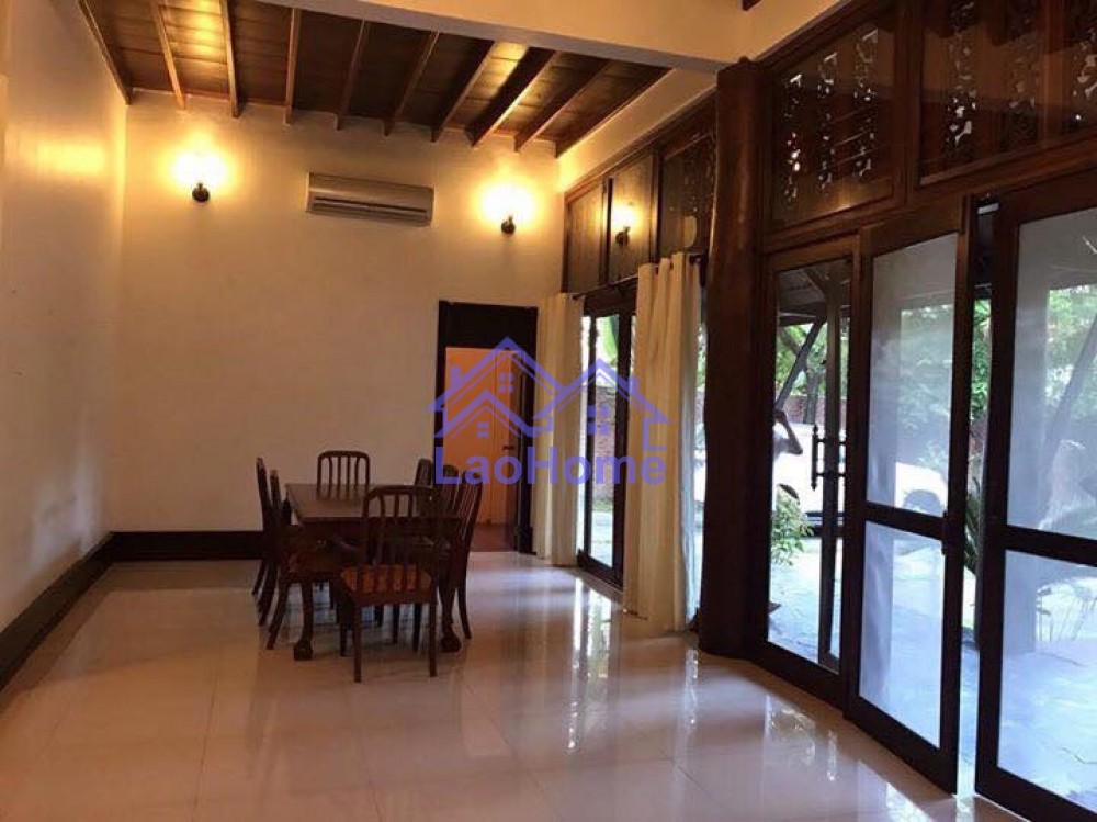 ID: 1087 - House for rent lao style with garden