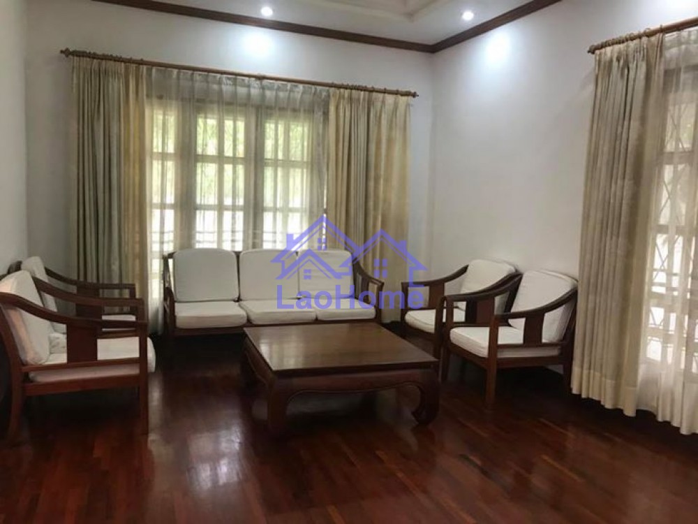 ID: 1109 - House for rent modern lao style with large garden 