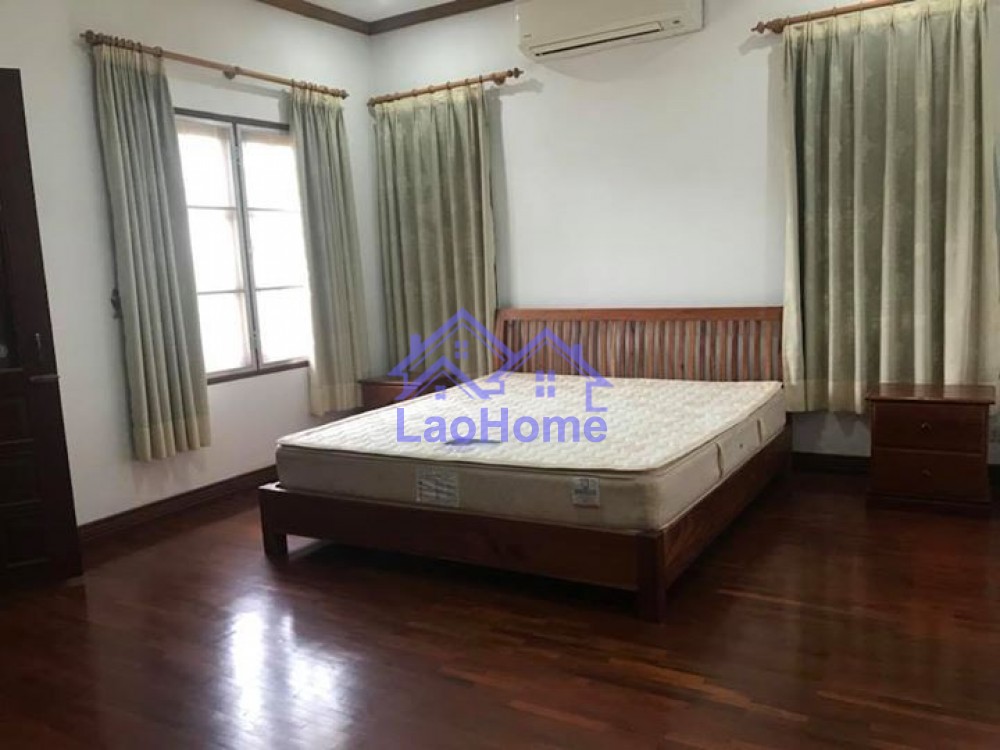 ID: 1109 - House for rent modern lao style with large garden 