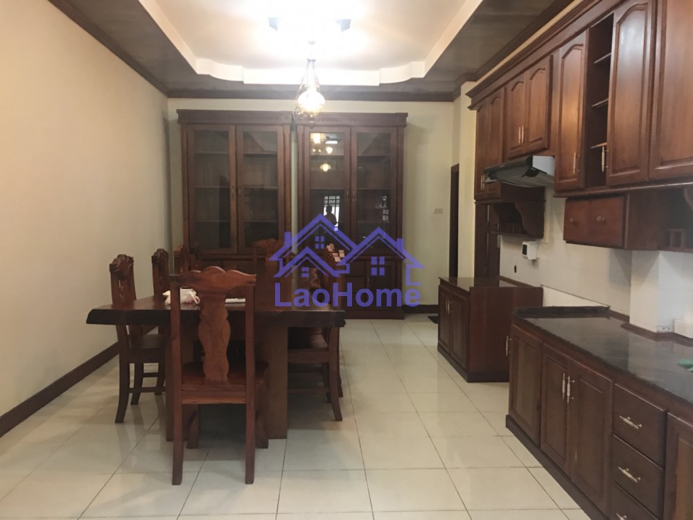 ID: 1113 - House for rent modern lao style with garden 