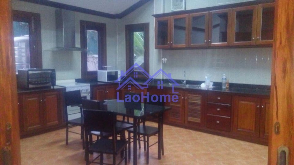 ID: 1151 - House for rent lao style and large garden