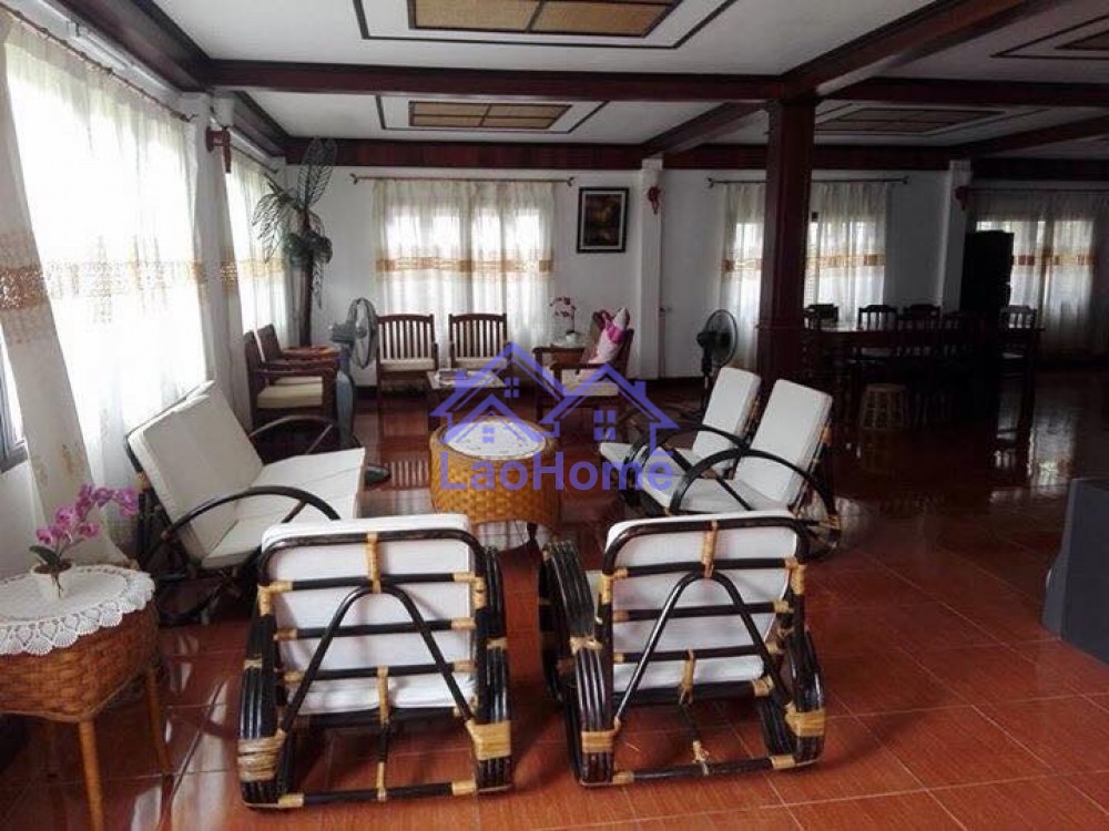 ID: 1182 - House for rent modern lao style with large garden 