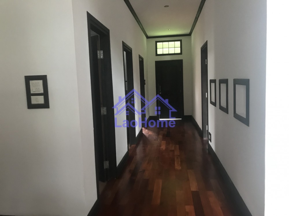 ID: 1190 - House for rent modern lao style with garden 