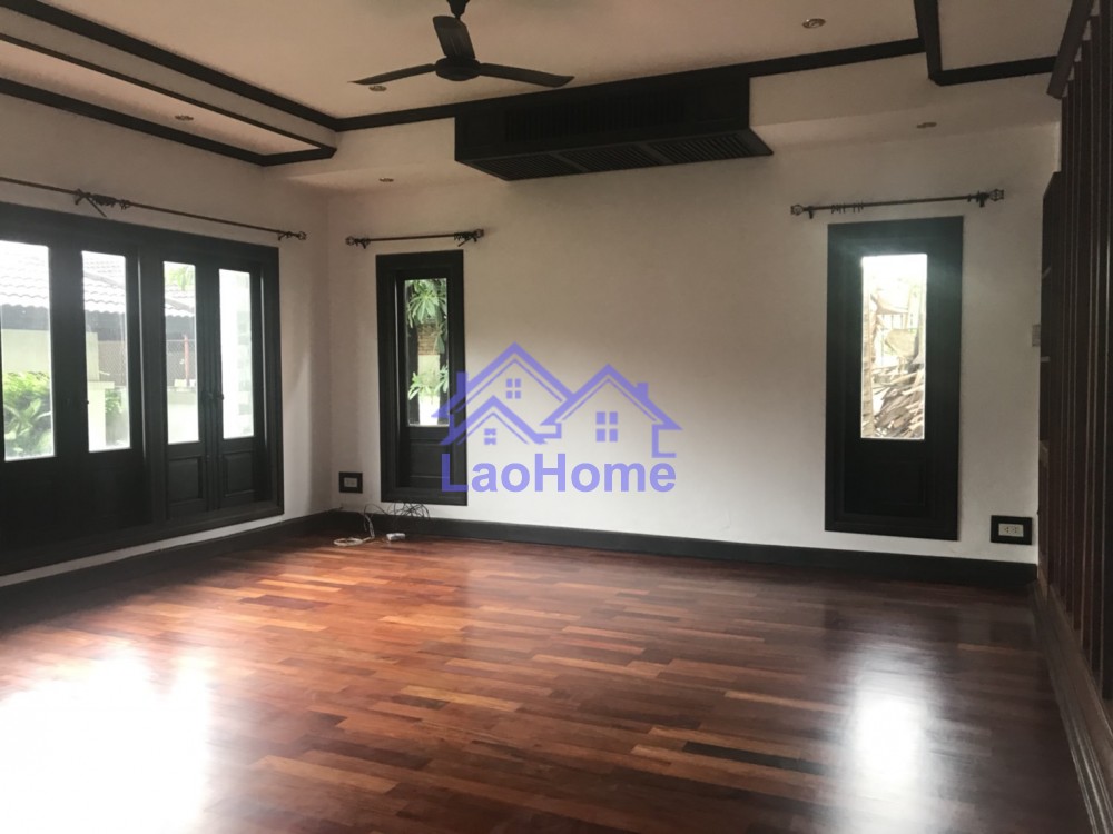 ID: 1190 - House for rent modern lao style with garden 