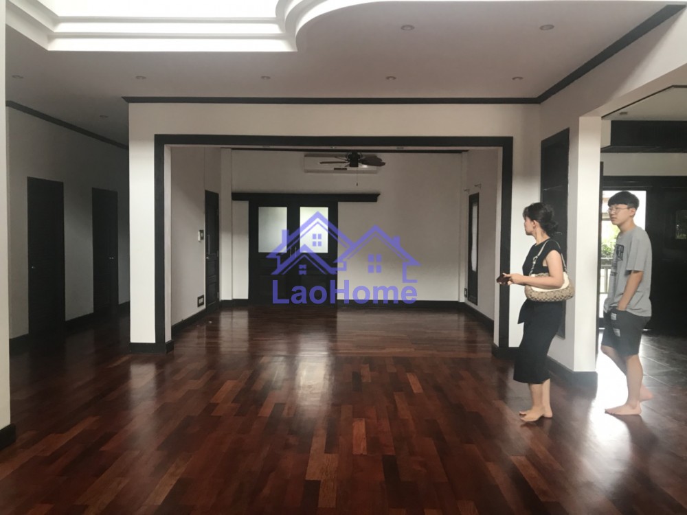 ID: 1190 - House for rent modern lao style with garden 