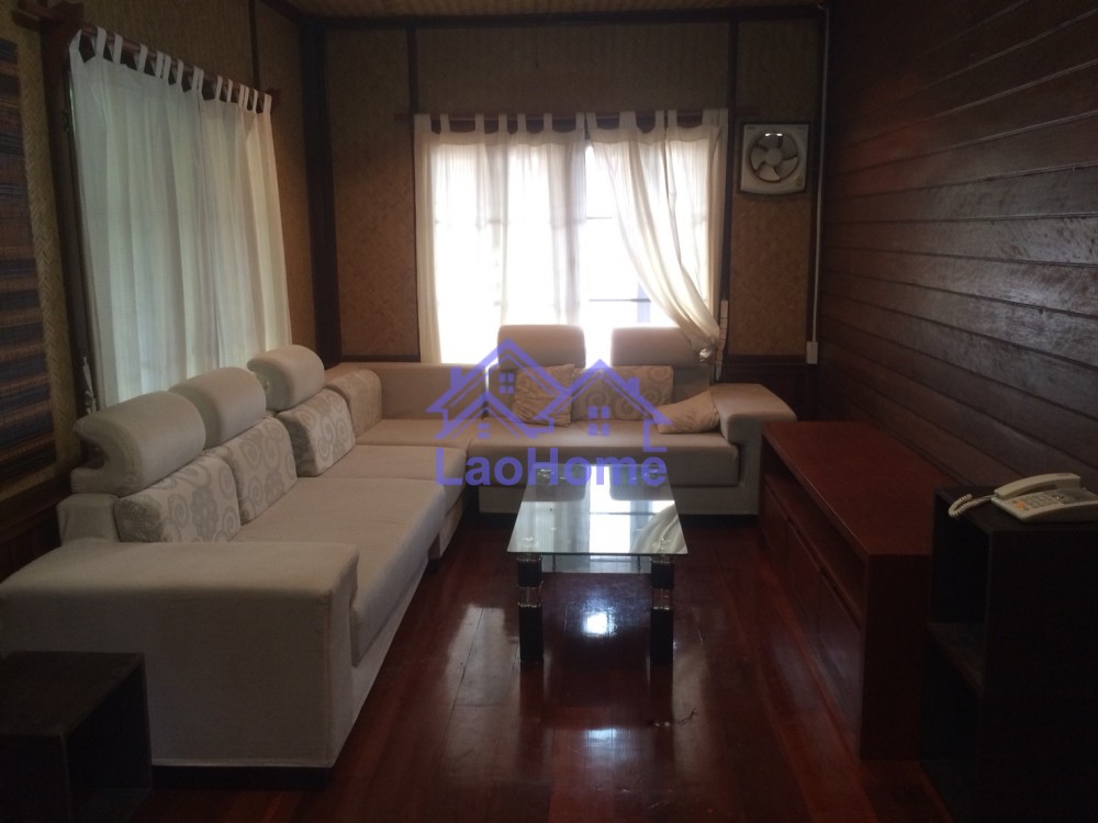 ID: 1192 - House for rent lao style with garden