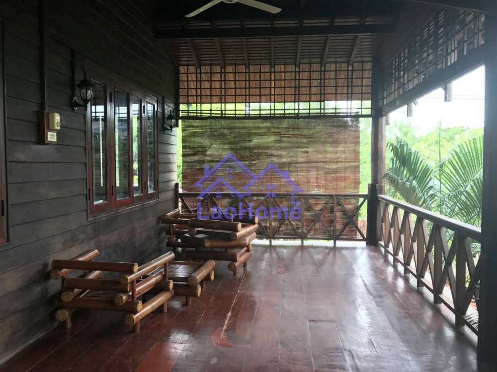 ID: 1195 - House for rent lao style with garden