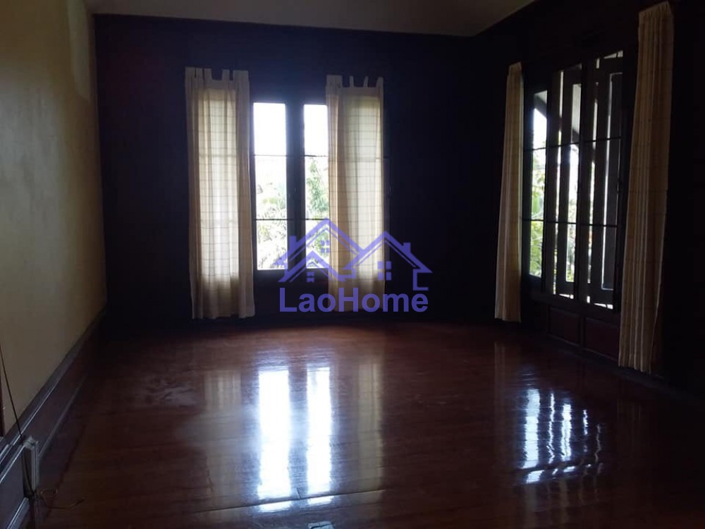 ID: 1203 - House for rent lao style and large garden and swimming pool