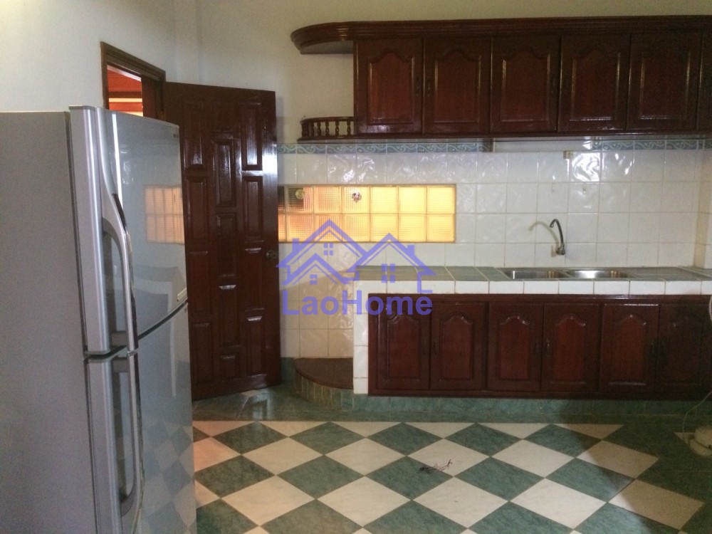 ID: 1207 - House for rent lao style with garden and swimming pool