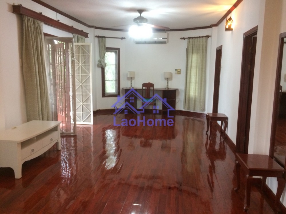 ID: 1207 - House for rent lao style with garden and swimming pool