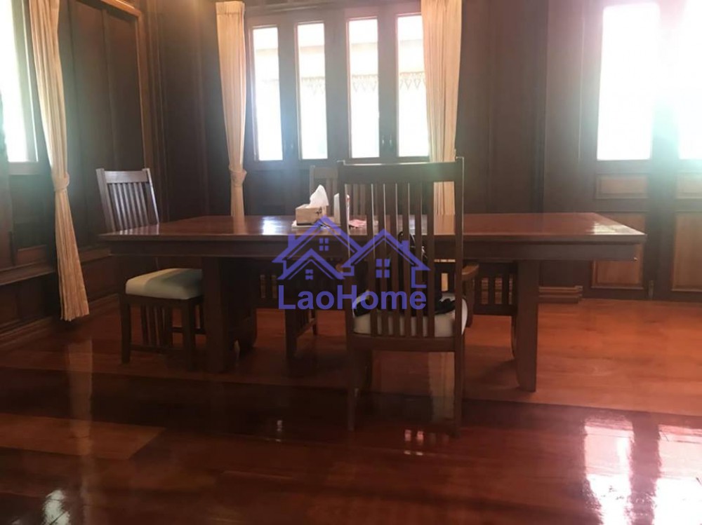 ID: 1219 - House for rent lao style and large garden