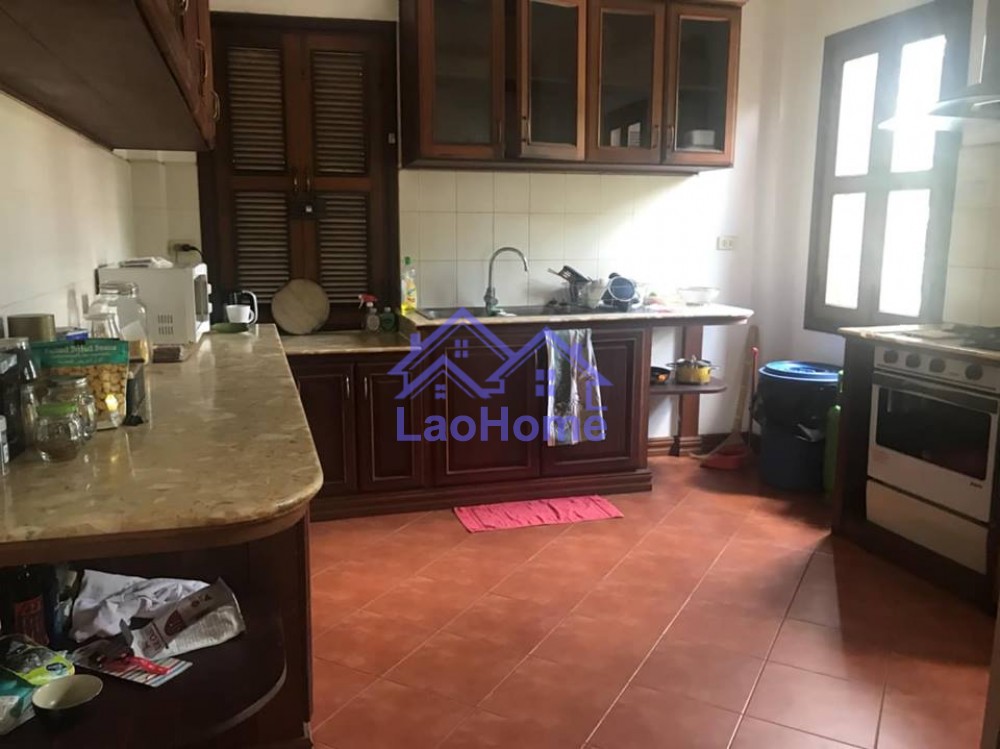 ID: 1219 - House for rent lao style and large garden