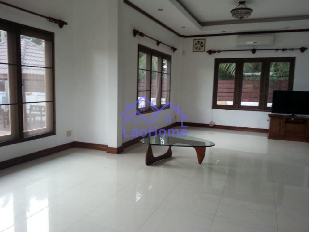 ID: 1221 - House for rent lao style with garden and swimming pool