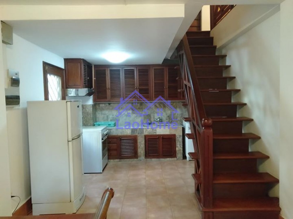 ID: 1235 - house for rent lao style with garden 