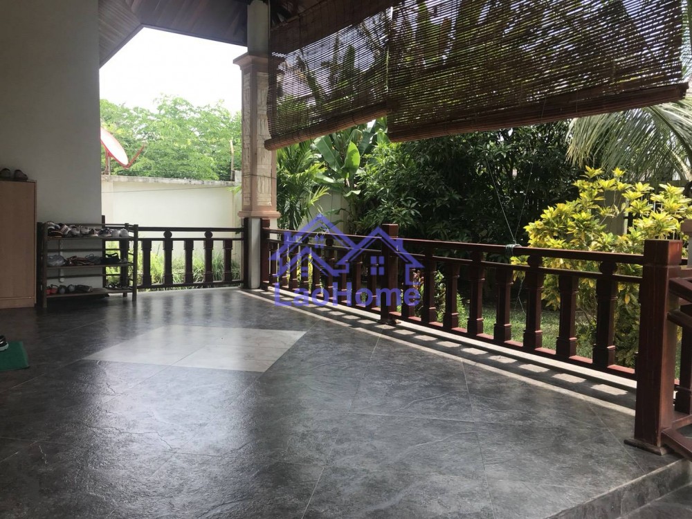 ID: 1238 - House for rent modern lao style with garden 