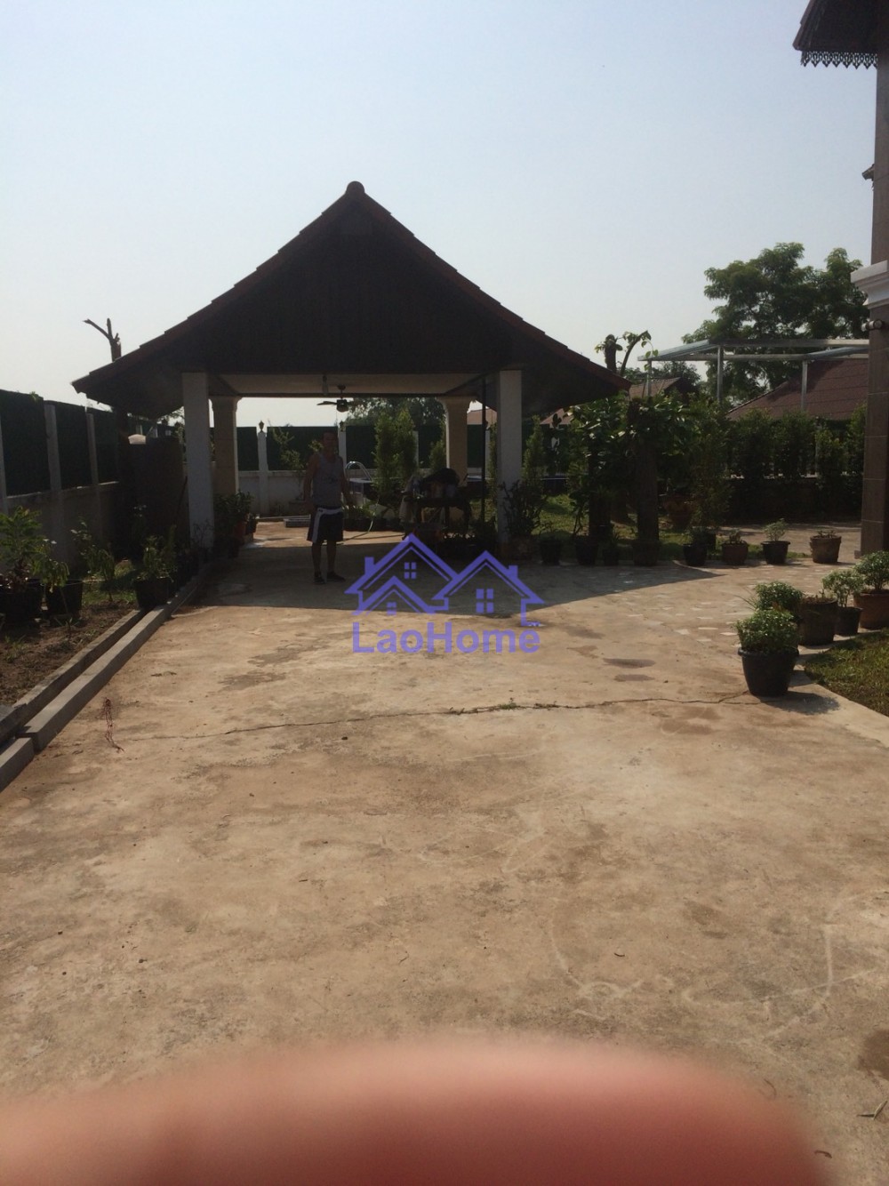 ID: 1242 - House for rent lao style with garden and swimming pool