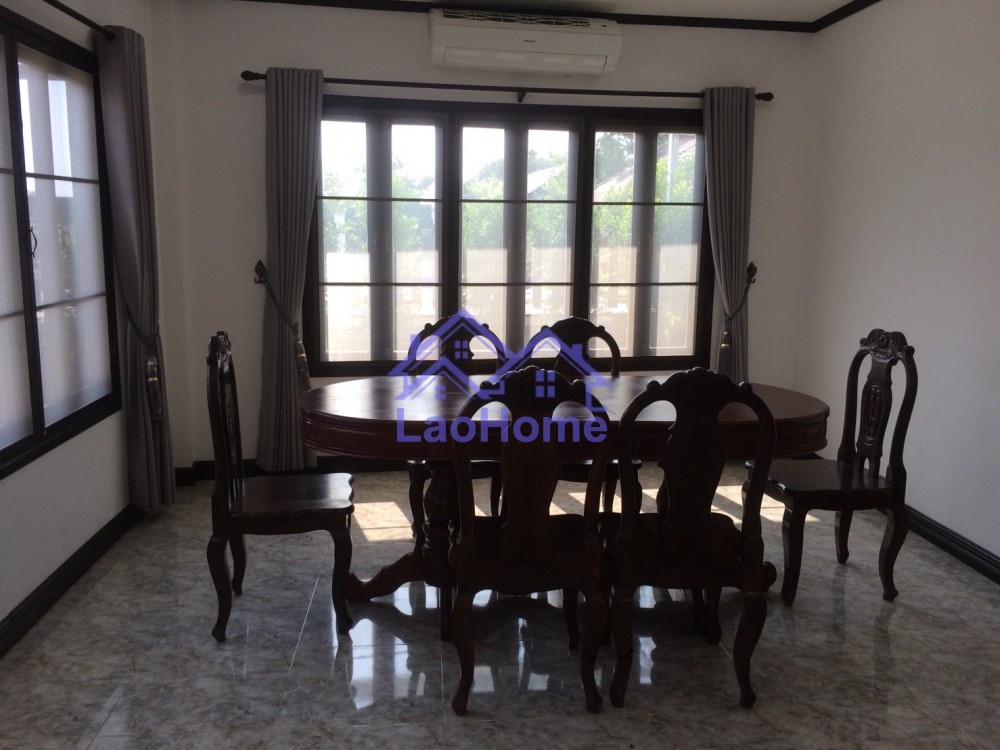 ID: 1242 - House for rent lao style with garden and swimming pool