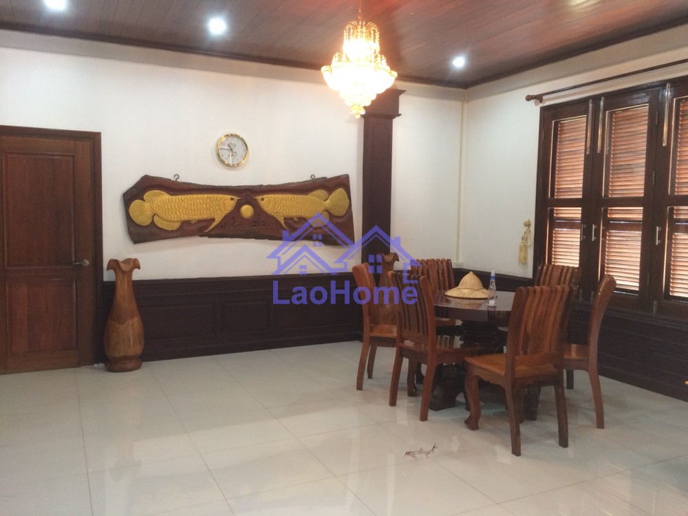 ID: 1266 - House for rent lao style and large garden