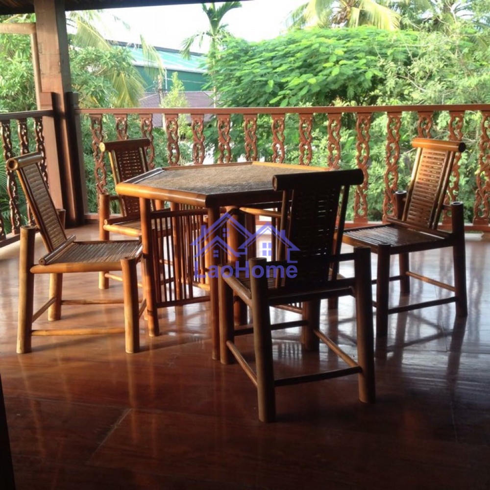 ID: 1282 - House for rent lao style with garden