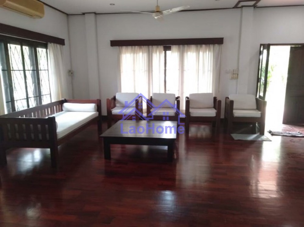 ID: 1288 - Lao style house for rent with large garden  