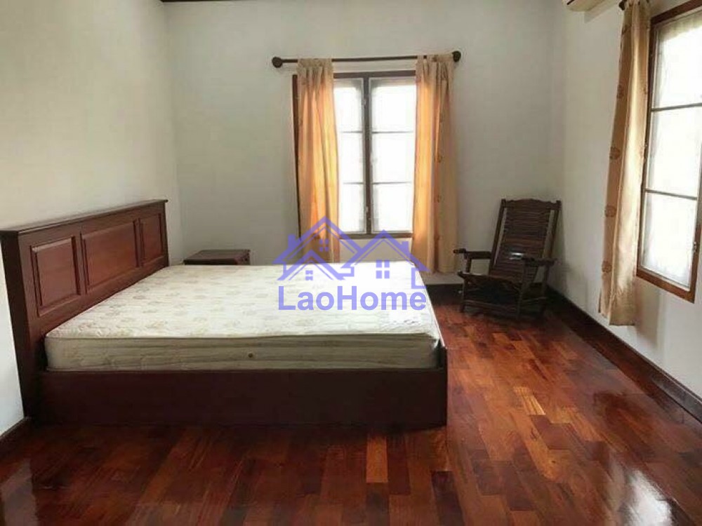 ID: 1292 - House for rent modern lao style with garden 