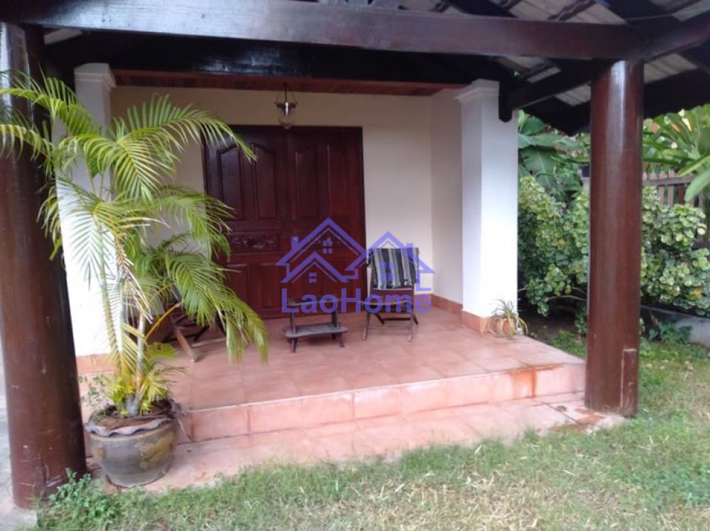 ID: 1299 - Lao style house for rent with garden  