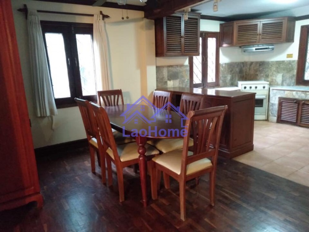 ID: 1299 - Lao style house for rent with garden  