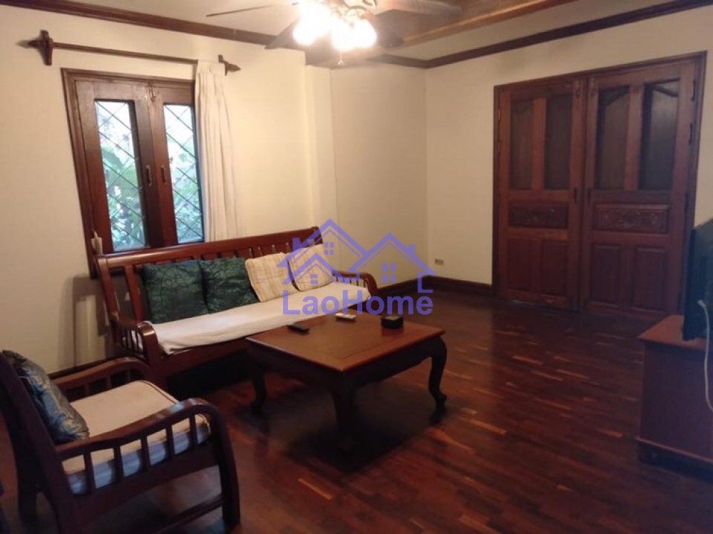 ID: 1299 - Lao style house for rent with garden  