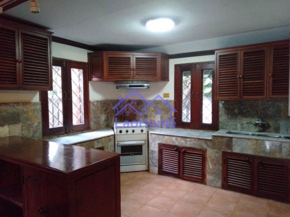 ID: 1299 - Lao style house for rent with garden  