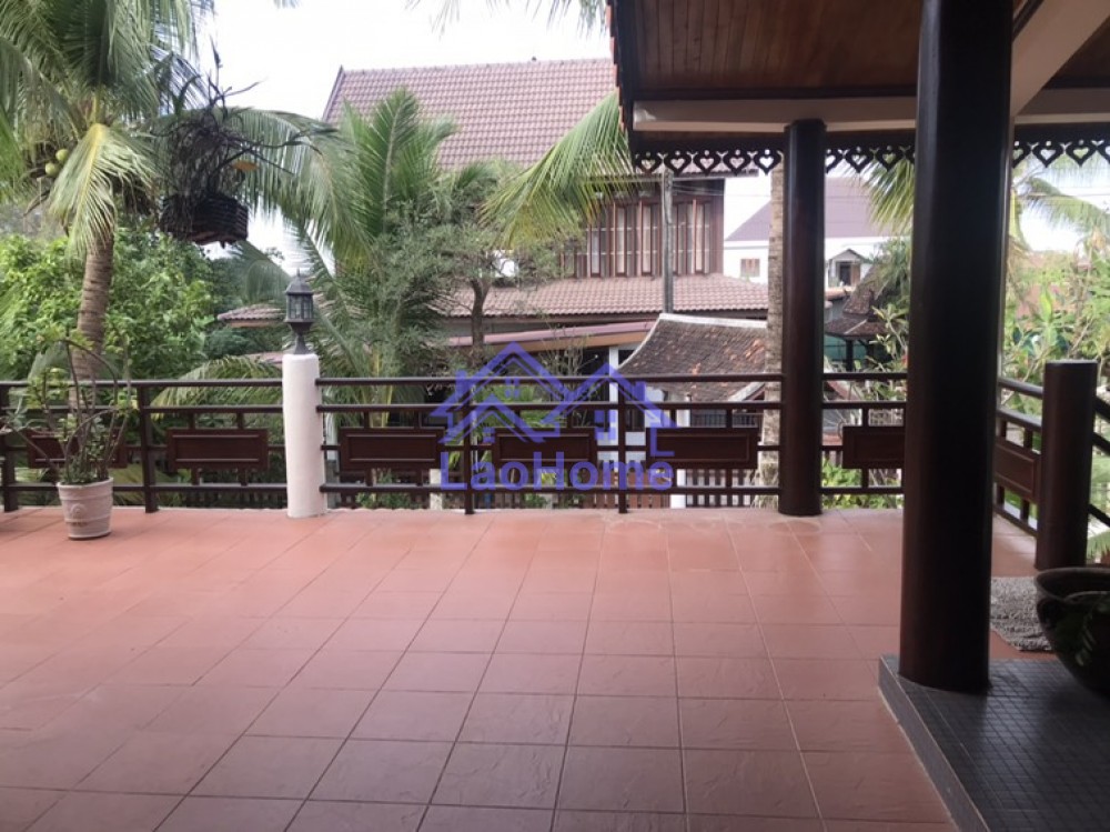 ID: 1305 - Beautiful lao style house for rent with garden 