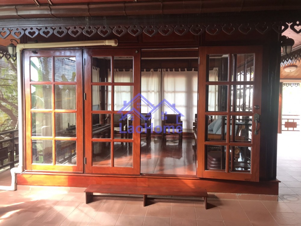 ID: 1305 - Beautiful lao style house for rent with garden 