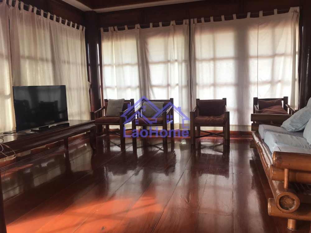 ID: 1305 - Beautiful lao style house for rent with garden 