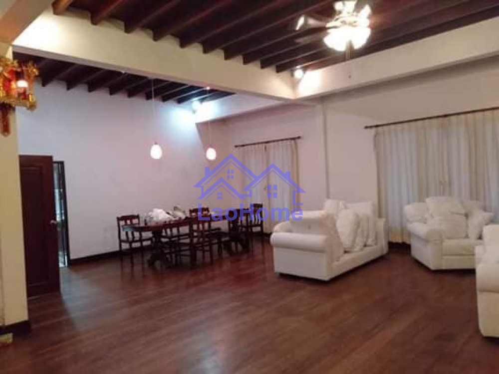 ID: 1306 - House for rent modern lao style with garden 