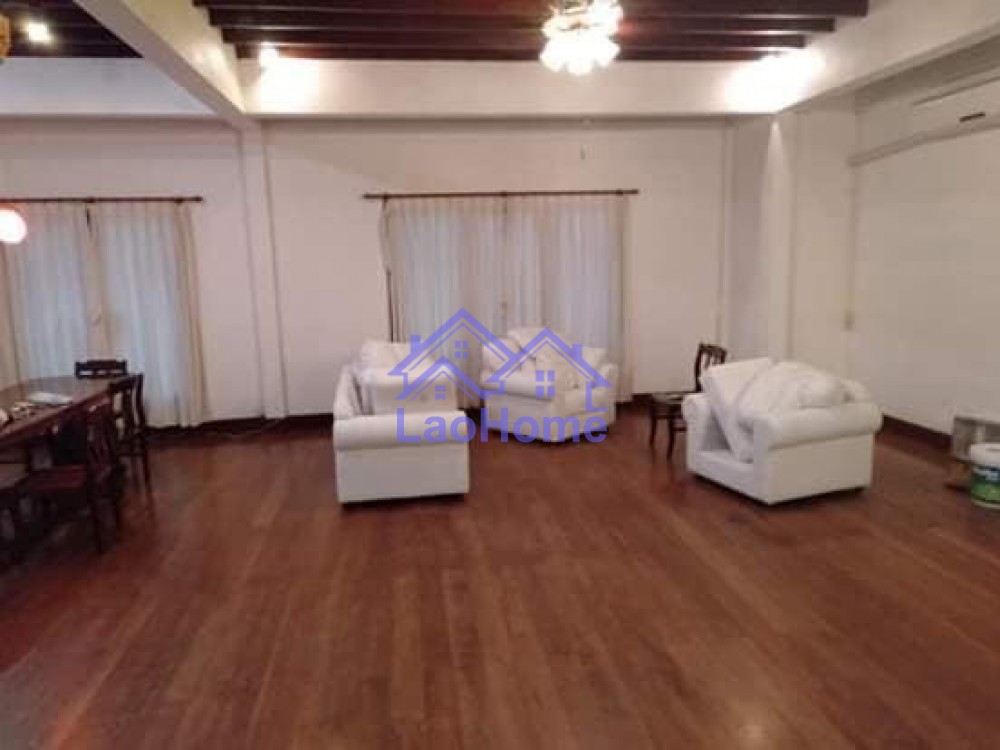 ID: 1306 - House for rent modern lao style with garden 