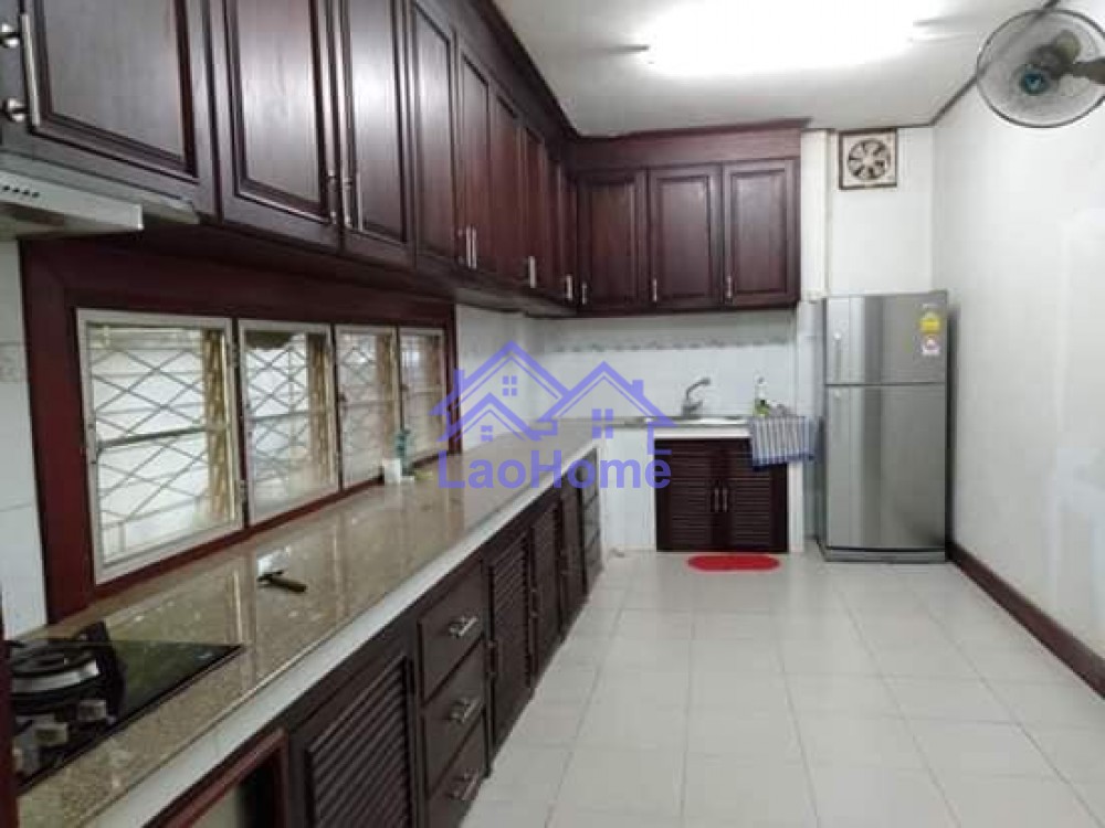 ID: 1306 - House for rent modern lao style with garden 