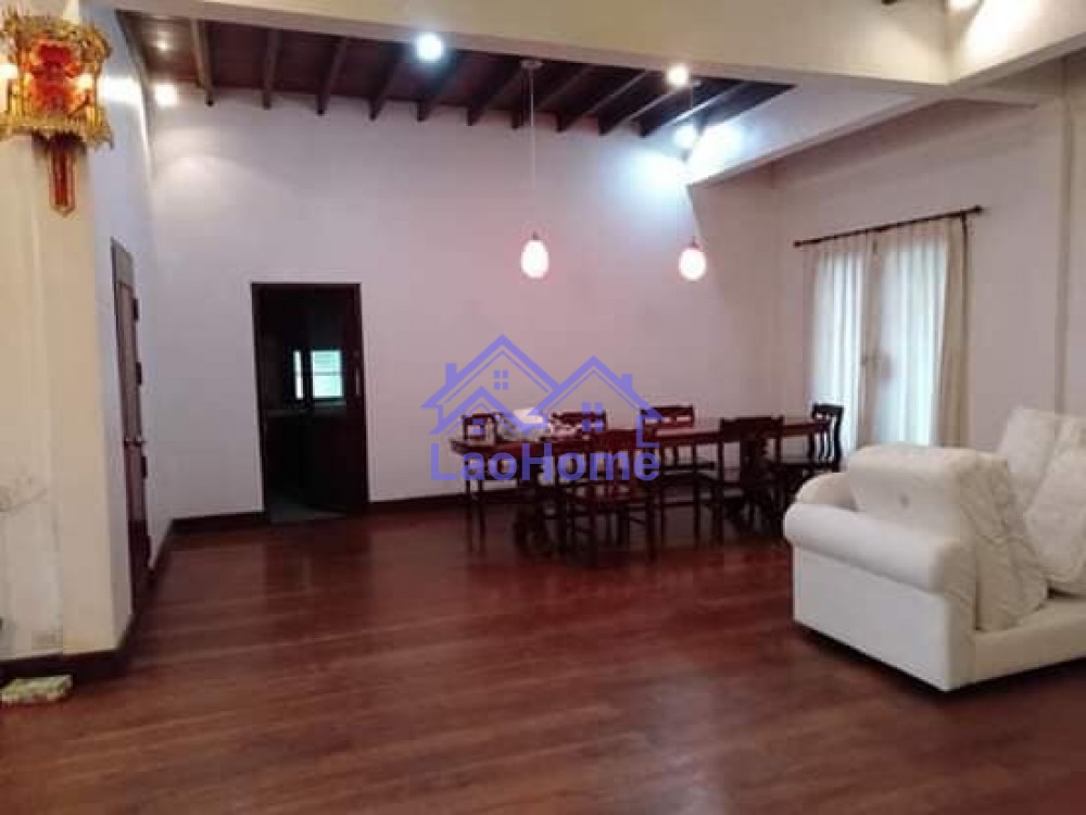 ID: 1306 - House for rent modern lao style with garden 