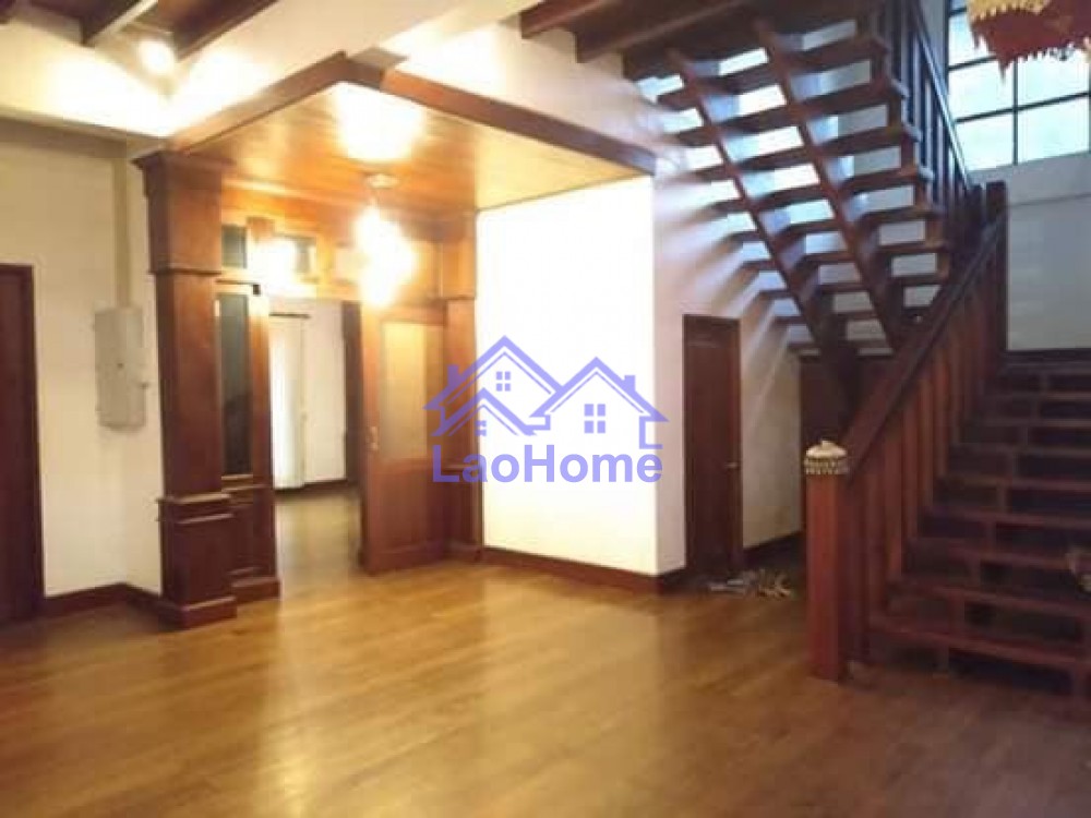 ID: 1306 - House for rent modern lao style with garden 