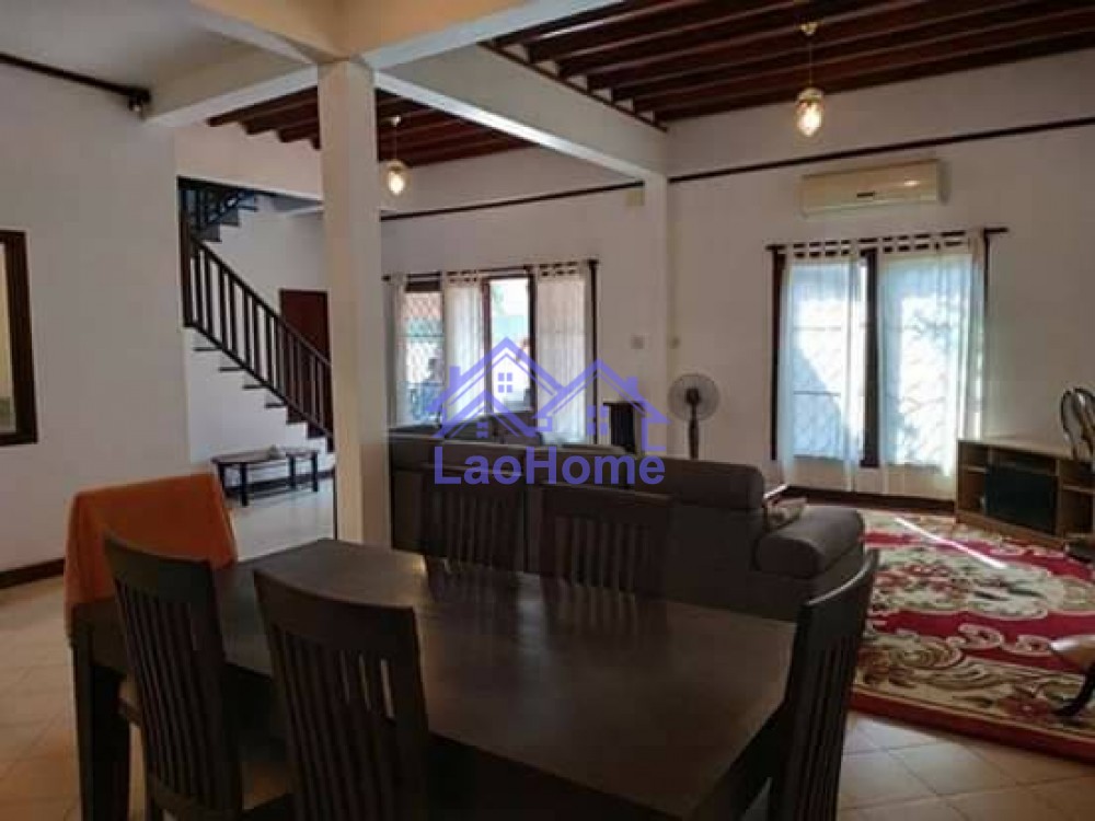 ID: 1312 - Lao style house for rent with garden and close Mekong River 