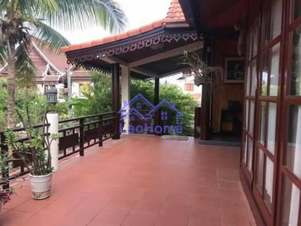 ID: 1326 - Lao style house for rent with garden  