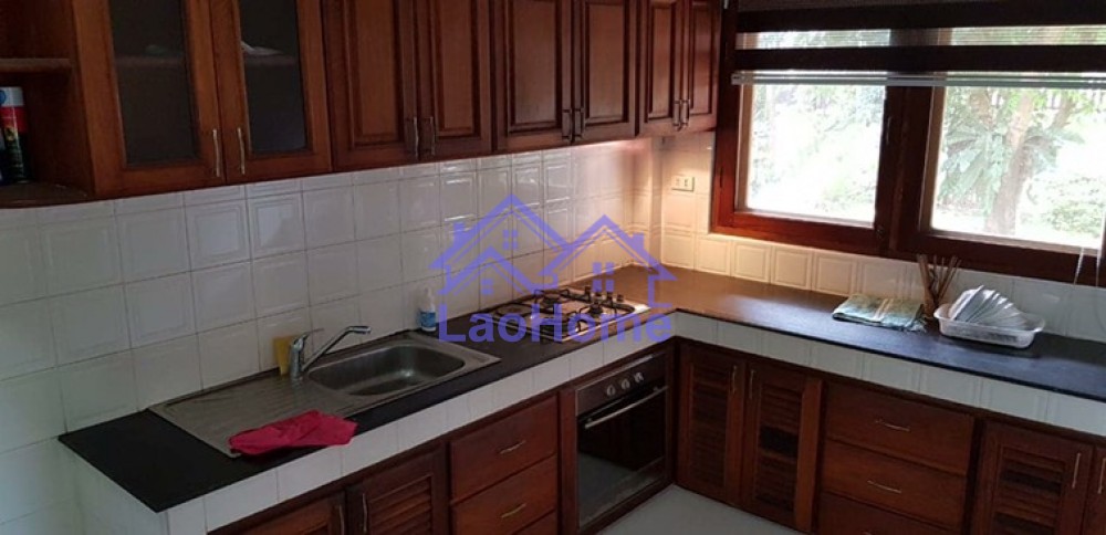 ID: 1328 - Lao style house for rent with garden  