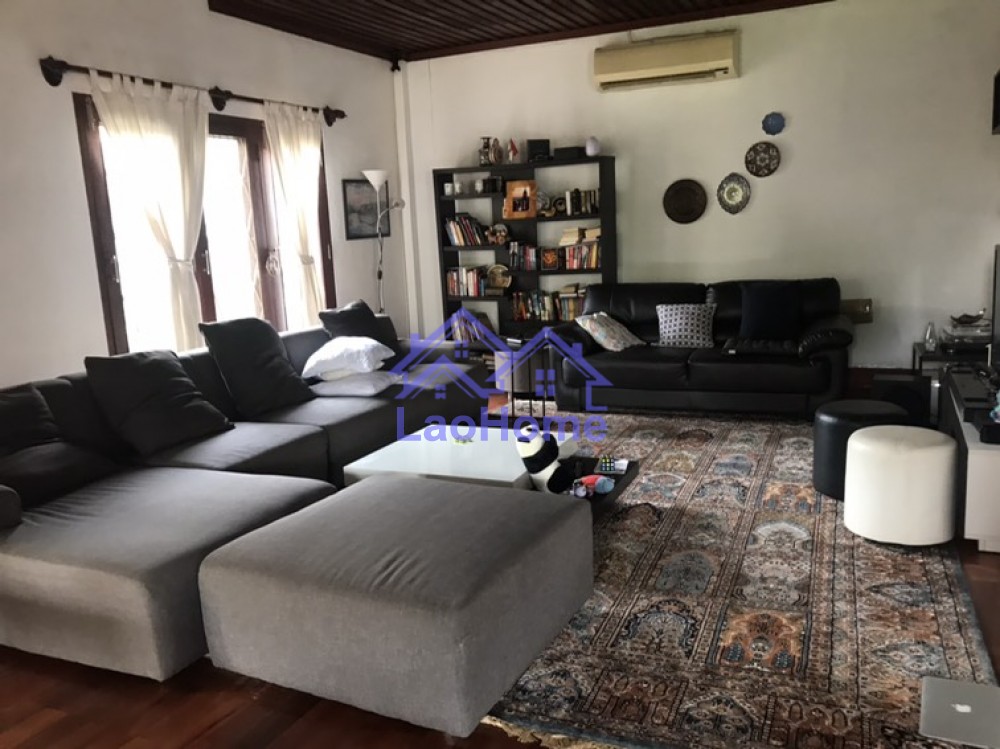 ID: 1345 - Lao style house for rent with large garden   