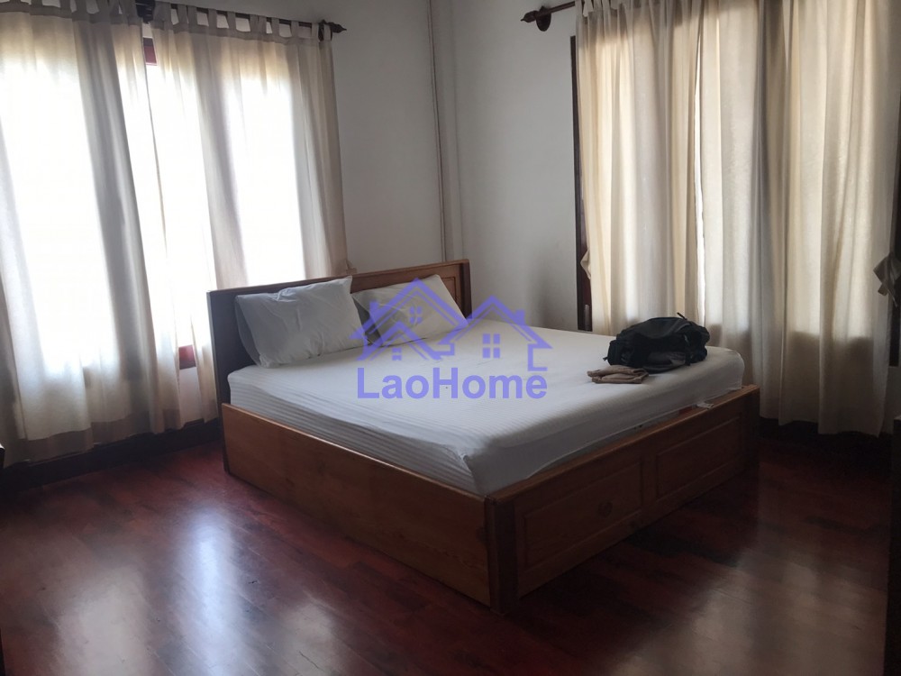 ID: 1345 - Lao style house for rent with large garden   