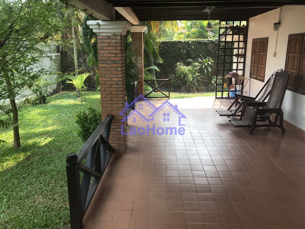 ID: 1350 - Lao style house for rent with garden  