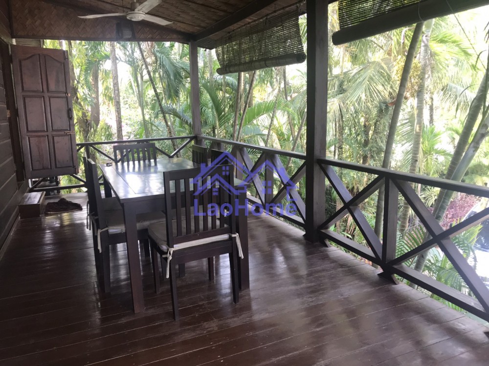 ID: 1350 - Lao style house for rent with garden  