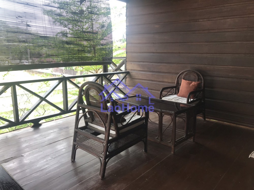 ID: 1350 - Lao style house for rent with garden  