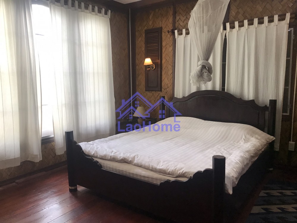 ID: 1350 - Lao style house for rent with garden  