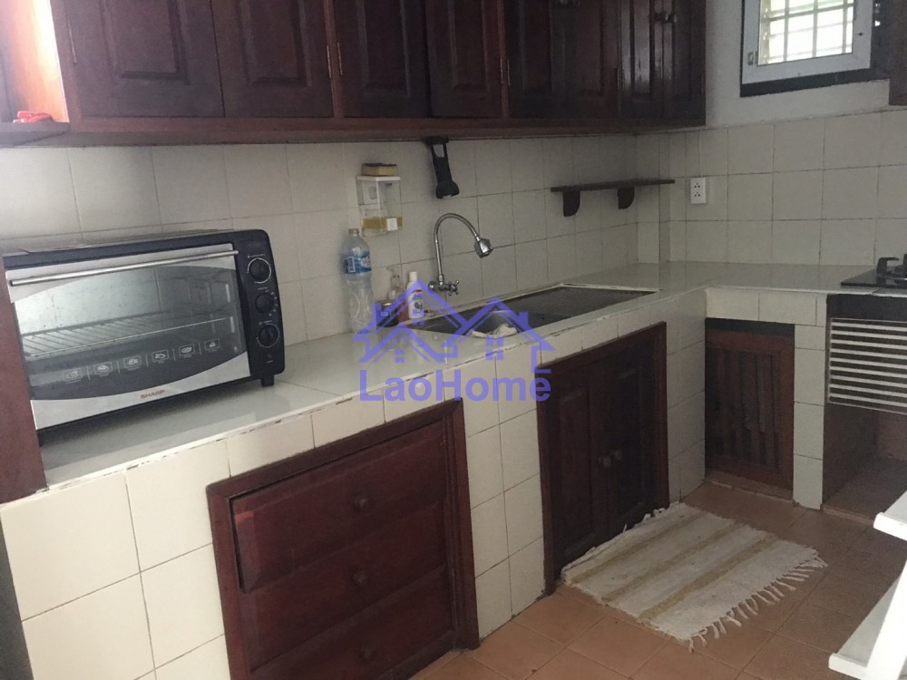 ID: 1350 - Lao style house for rent with garden  